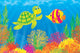 Coral Fish and Turtle Wall Decal