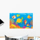 Coral Fishes Turtle and Wall Decal