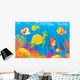 Coral Fishes Turtle and Wall Decal