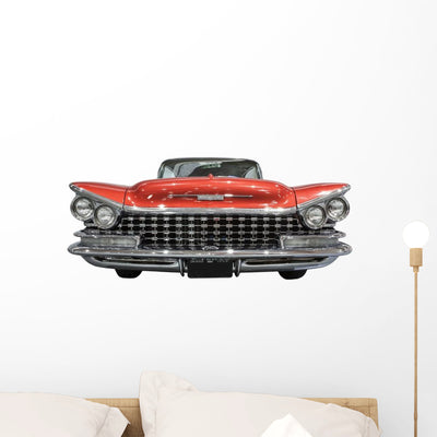 Old and Classic American Wall Decal shown on a wall