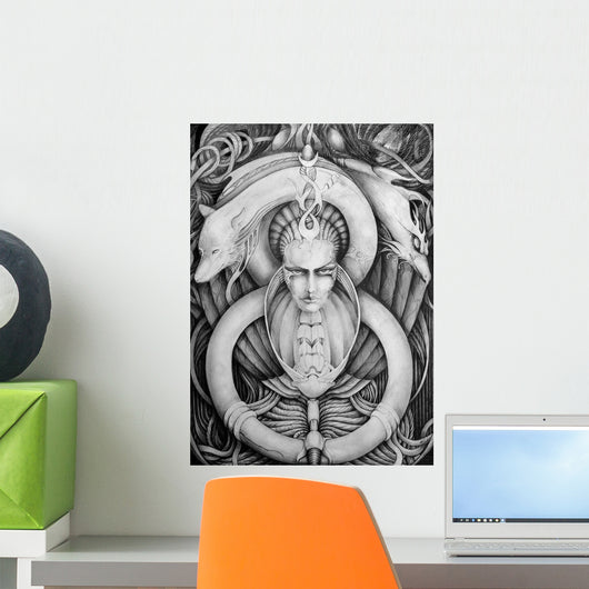 Gothic Illustration Wall Decal