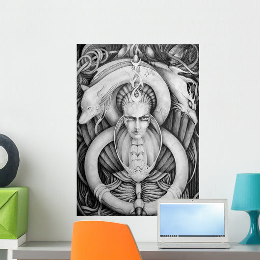 Gothic Illustration Wall Decal