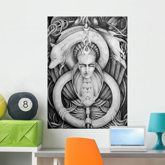 Gothic Illustration Wall Decal