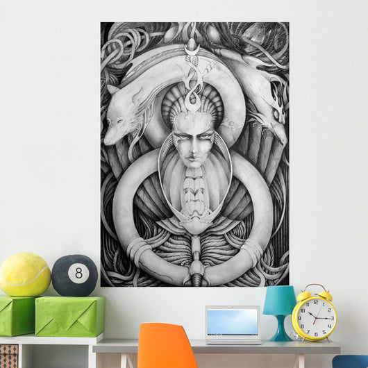 Gothic Illustration Wall Decal