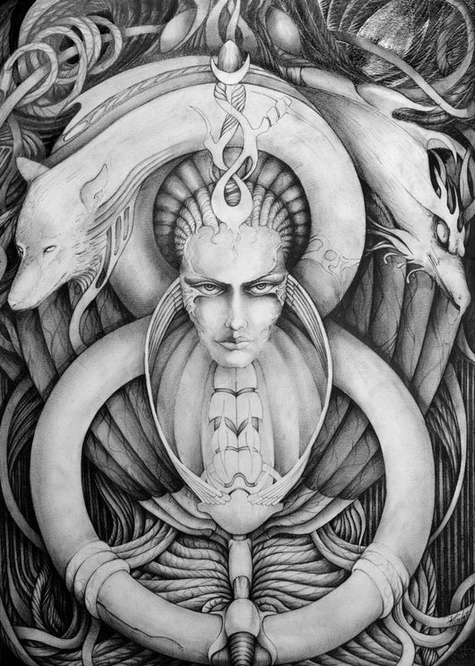 Gothic Illustration Wall Decal