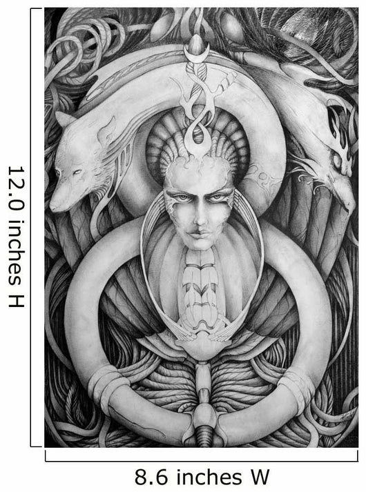 Gothic Illustration Wall Decal