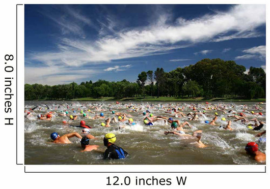 Triathlon Wall Decal