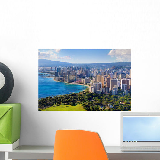 Spectacular Honolulu City Oahu Wall Decal