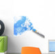 Paintbrush Painting Clouds Sky Wall Decal
