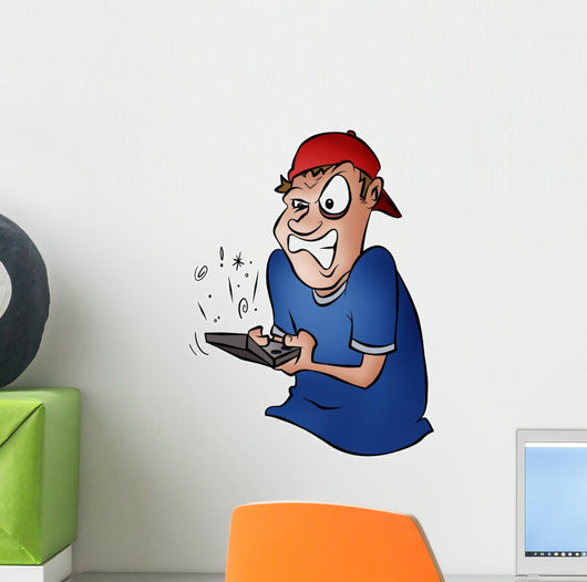 Angry Gamer Wall Decal