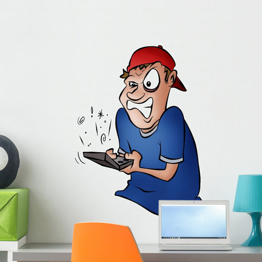 Angry Gamer Wall Decal
