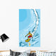 Surfer Wall Decal Design 3