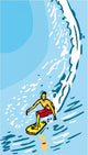 Surfer Wall Decal Design 3