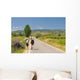 Pilgrims Walking Camino Santiago Wall Decal