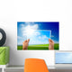 Photo Green Field Hands Wall Decal Design 1