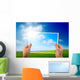 Photo Green Field Hands Wall Decal Design 1