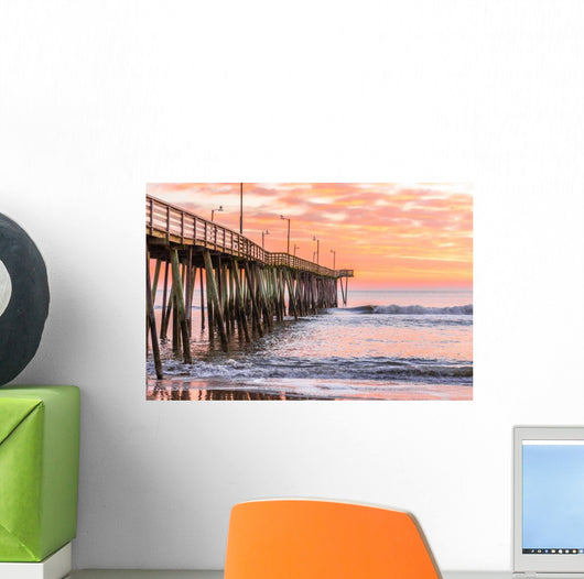 Virginia Beach Fishing Pier Wall Decal
