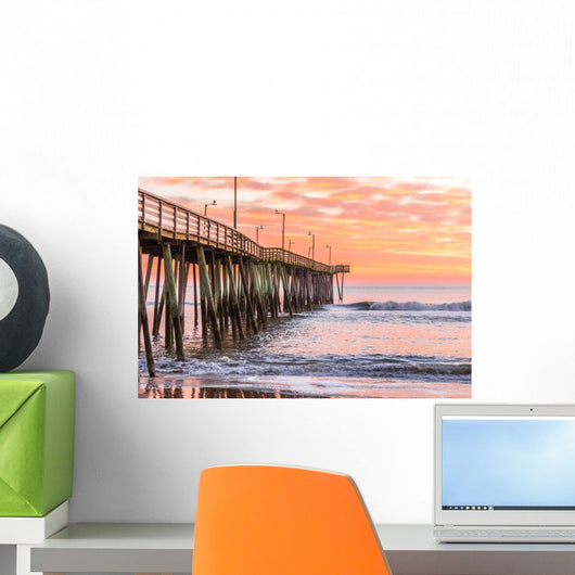 Virginia Beach Fishing Pier Wall Decal