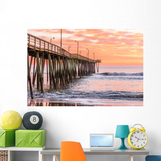 Virginia Beach Fishing Pier Wall Decal