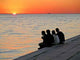 Watching Sunset Wall Decal