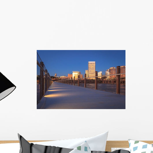 Richmond Skyline from Pedestrian Wall Decal