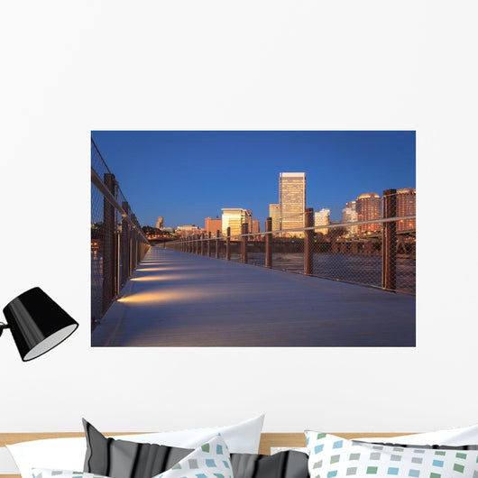 Richmond Skyline from Pedestrian Wall Decal