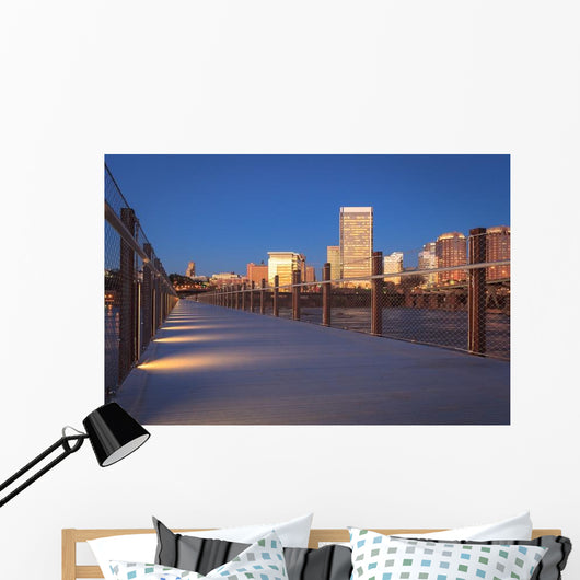 Richmond Skyline from Pedestrian Wall Decal