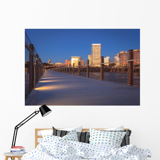Richmond Skyline from Pedestrian Wall Decal