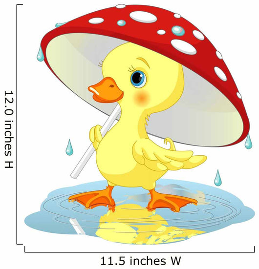 Duck under Rain Wall Decal