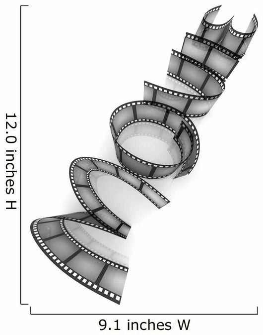 Filmstrip Movie Lettering Wall Decal