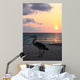 Heron Sunset Wall Decal