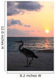 Heron Sunset Wall Decal