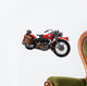 Motorcycle White Wall Decal