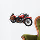 Motorcycle White Wall Decal