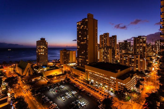 Night over Honolulu Wall Decal