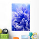 abstract blue flower background Wall Mural