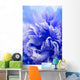 abstract blue flower background Wall Mural