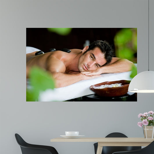 Man Spa Wall Decal
