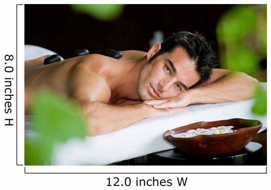 Man Spa Wall Decal