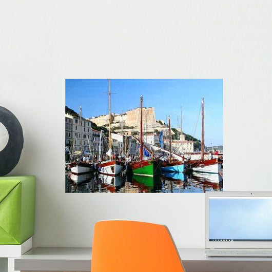 Sailboat Bonifacio Wall Decal