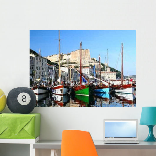 Sailboat Bonifacio Wall Decal