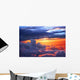 Sunset above Clouds Wall Decal