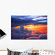 Sunset above Clouds Wall Decal
