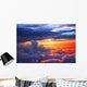 Sunset above Clouds Wall Decal