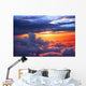 Sunset above Clouds Wall Decal