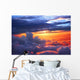 Sunset above Clouds Wall Decal