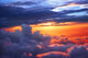 Sunset above Clouds Wall Decal