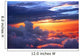 Sunset above Clouds Wall Decal
