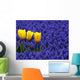 Three Yellow Tulips Wall Decal