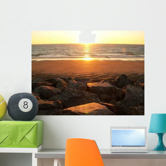 Amelie Sunrise Beach Wall Decal